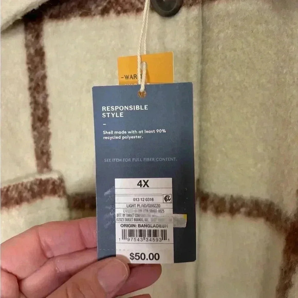 New with tags, womens size 4XL universal threads oversized jacket - Picture 4 of 5